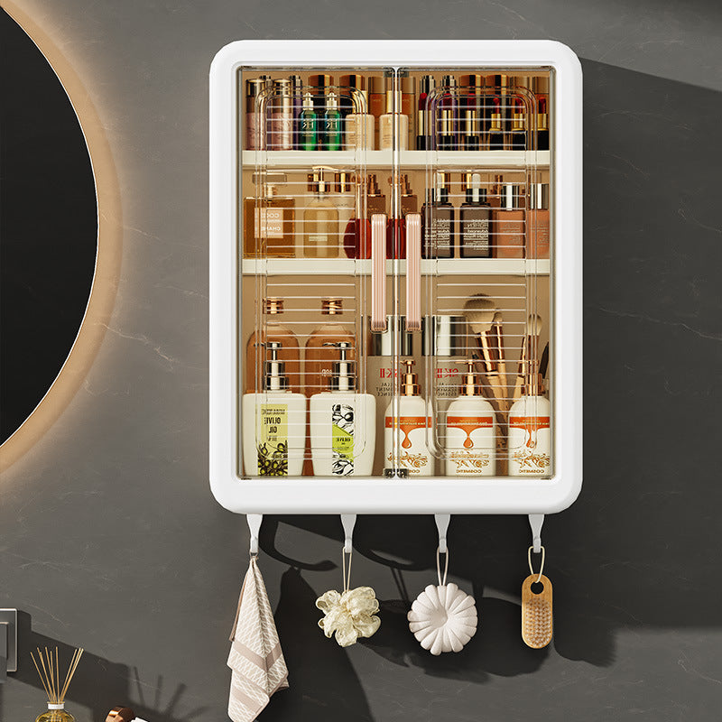 Étagère de Rangement Murale pour Salle de Bain et Cuisine – Cabinet de Rangement Cosmétiques
