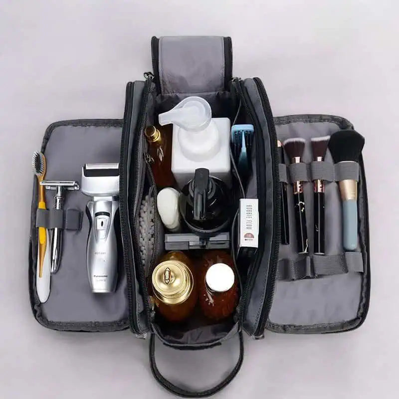 Trousse de Toilette Homme – Sac à Cosmétiques Étanche Séparation Sec/Humide | Grande Capacité & Transport Facile