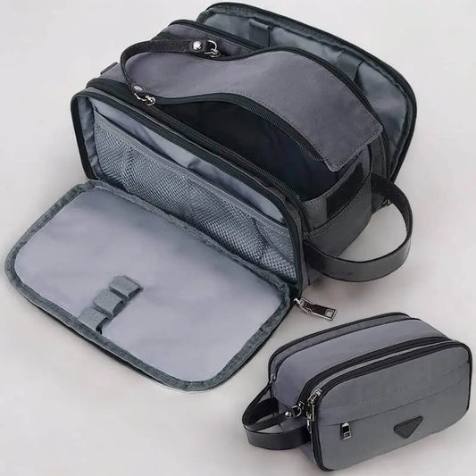 Trousse de Toilette Homme – Sac à Cosmétiques Étanche Séparation Sec/Humide | Grande Capacité & Transport Facile